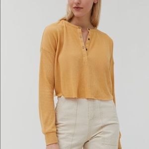 Urban outfitters yellow emmy henley
